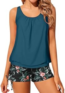 Женский Раздельный купальник Yonique Blouson Tankini Yonique