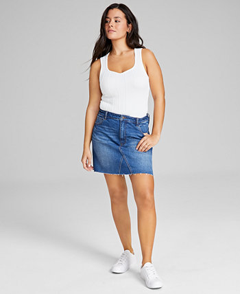 Женская джинсовая мини-юбка, созданная для Macy's And Now This