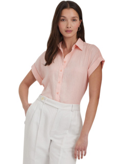Льняная рубашка с длинными рукавами LAUREN Ralph Lauren