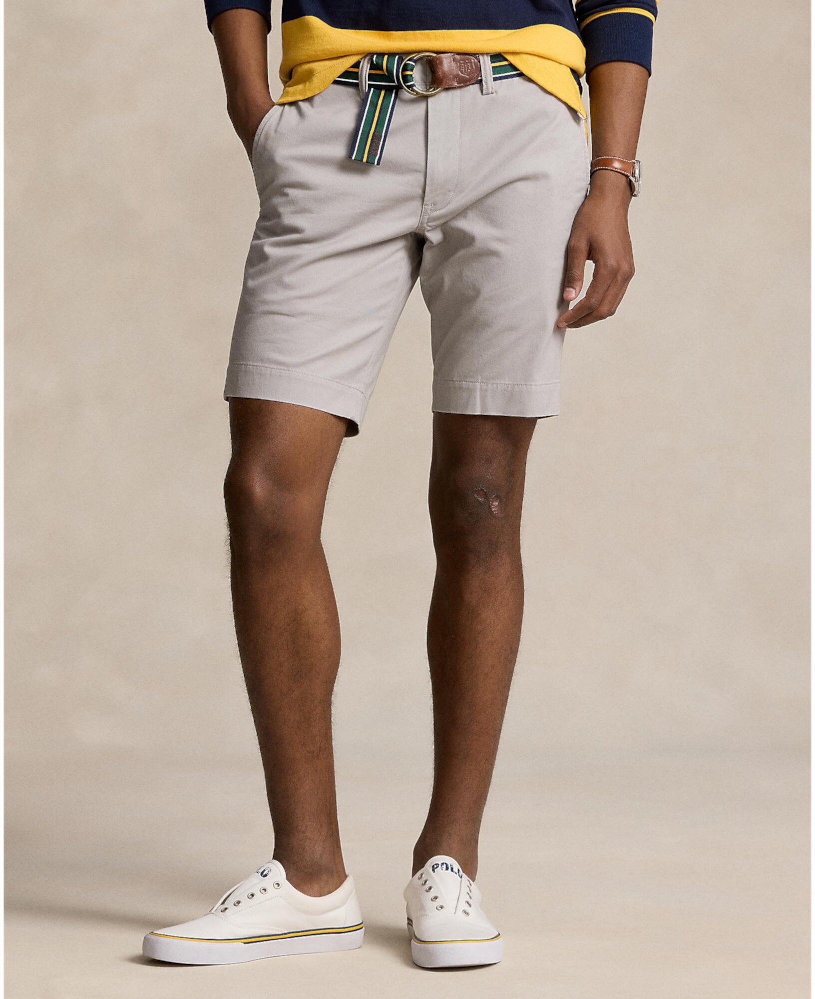 Эластичные шорты чинос узкого кроя шириной 9,5 дюйма Polo Ralph Lauren