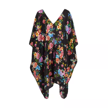 Notte Floral Cover-Up Surf Shirt Johnny Was, Plus Size