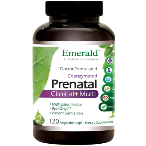 Emerald Labs Prenatal 4-Daily Multi — 120 растительных капсул Emerald Labs
