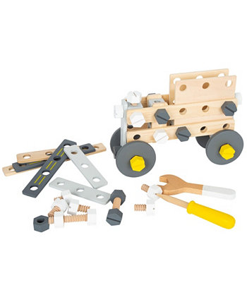 Small Foot Wooden Toys Construction "Miniwob" Play Set, 67 Piece Flat River Group