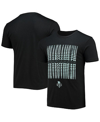 Мужская черная футболка Tri-Blend New York Liberty Team Sportiqe