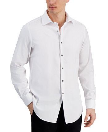 Мужская классическая рубашка добби, созданная для Macy's Alfani