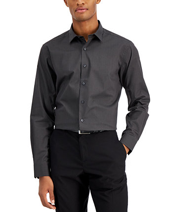 Мужская классическая рубашка узкого кроя в полоску, созданная для Macy's Alfani