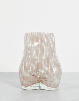 Стеклянная ваза Monki в розовые крапинки Monki