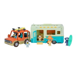 Bluey Family Trip Caravan Adventures Playset Bluey