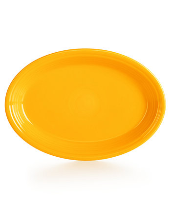 Бирюзовая овальная тарелка 13 дюймов FIESTA