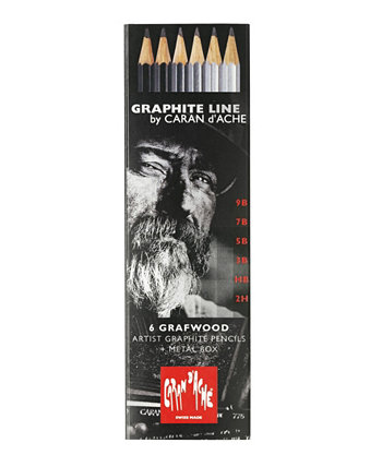 Набор из 15 графитовых карандашей Grafwood Line CARAN d'ACHE