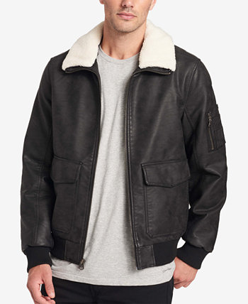 Men's dockers faux leather jacket hotsell