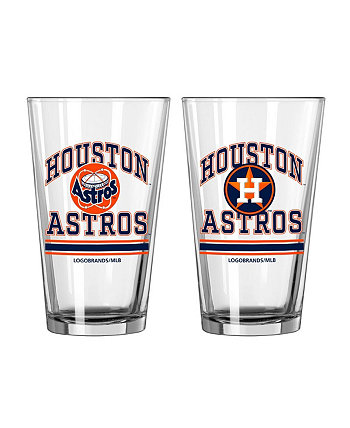 Houston Astros, две упаковки стаканов на 16 унций (пинта) Logo Brand