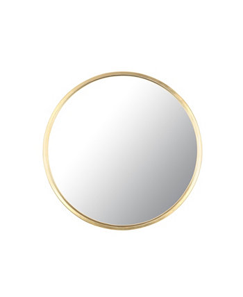 Круглое металлическое настенное зеркало, глубина 24 дюйма Mirrorize