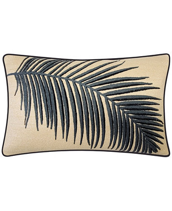 Декоративная подушка NYBG для использования на открытом воздухе и в помещении, с вышивкой рафией в форме пальмы, 12 x 20 дюймов Edie@Home