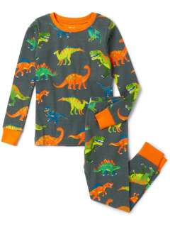 Пижамный комплект Dino с цветными блоками (для малышей/маленьких детей/больших детей) Hatley