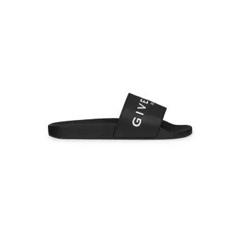 Резиновые сандалии на плоской подошве Givenchy