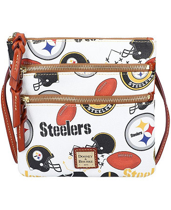 Женская сумка через плечо Pittsburgh Steelers с тройной молнией Dooney & Bourke