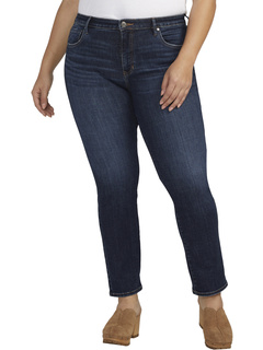 Plus Size Cassie Mid-Rise Slim Straight Leg Jeans Jag Jeans