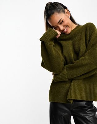 Темно-оливковый свитер объемной вязки борга Pretty Lavish Pretty Lavish