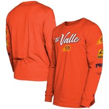 Men's New Era Orange Phoenix Suns 2023/24 City Edition Long Sleeve T-Shirt New Era x Staple