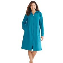 Dreams & Co. Women's Plus Size Short Hooded Sweatshirt Robe Dreams & Co.