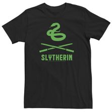 Big & Tall Harry Potter Slytherin Crossed Wands Logo Tee Harry Potter