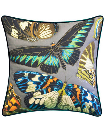 Декоративная подушка NYBG Papillion с вышивкой, 20 x 20 дюймов Edie@Home