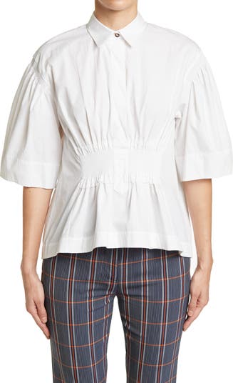 Поплиновая блузка на завязках Cédric Charlier