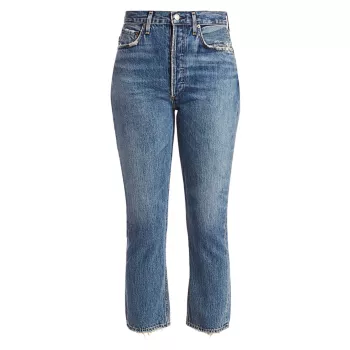 Прямые джинсы Riley со средней посадкой до щиколотки AGOLDE