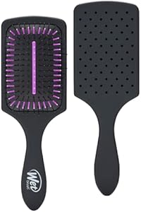 Wet Brush Paddle Detangler Hair Brush, Amazon Exclusive Aqua - Ultra-Soft IntelliFlex Bristles with AquaVent Design – Great For Hair Treatments - Pain-Free Brush For Women, Men, Wet Dry Damaged Hair Wet Brush