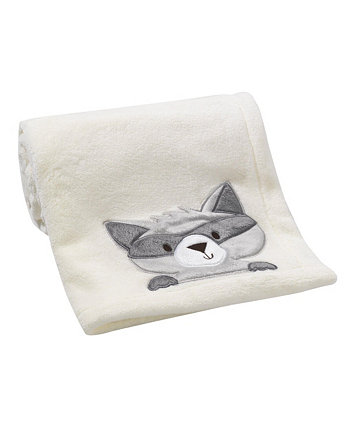 Friendly Forest Soft Cream Raccoon Baby Blanket Bedtime Originals