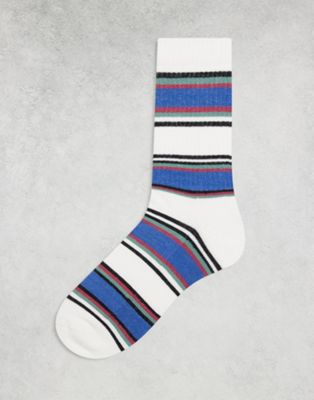 ASOS DESIGN striped socks in multi ASOS DESIGN