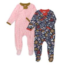 Baby Girl HONEST BABY CLOTHING Organic 2-Pack Sleep & Plays HONEST BABY CLOTHING