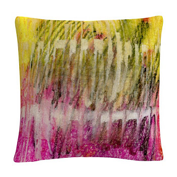 Декоративная подушка Glazed Kinetics Colourful Shapes Line Composition 16x16 дюймов от Энтони Сикича BALDWIN