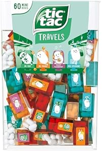 TIC TAC Box with 60 Mini Boxes (Mint, Orange, Spearmint, Peach and Passion fruit) 234g by Tic Tac Tic Tac