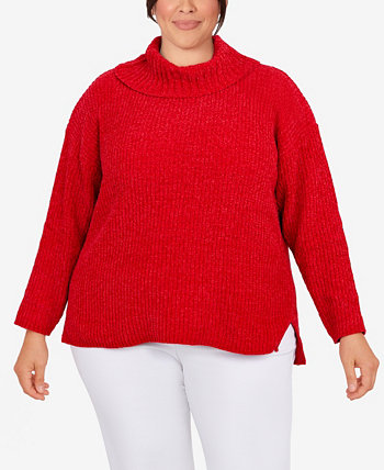 Plus Size Solid Chenille Sweater Ruby Rd.