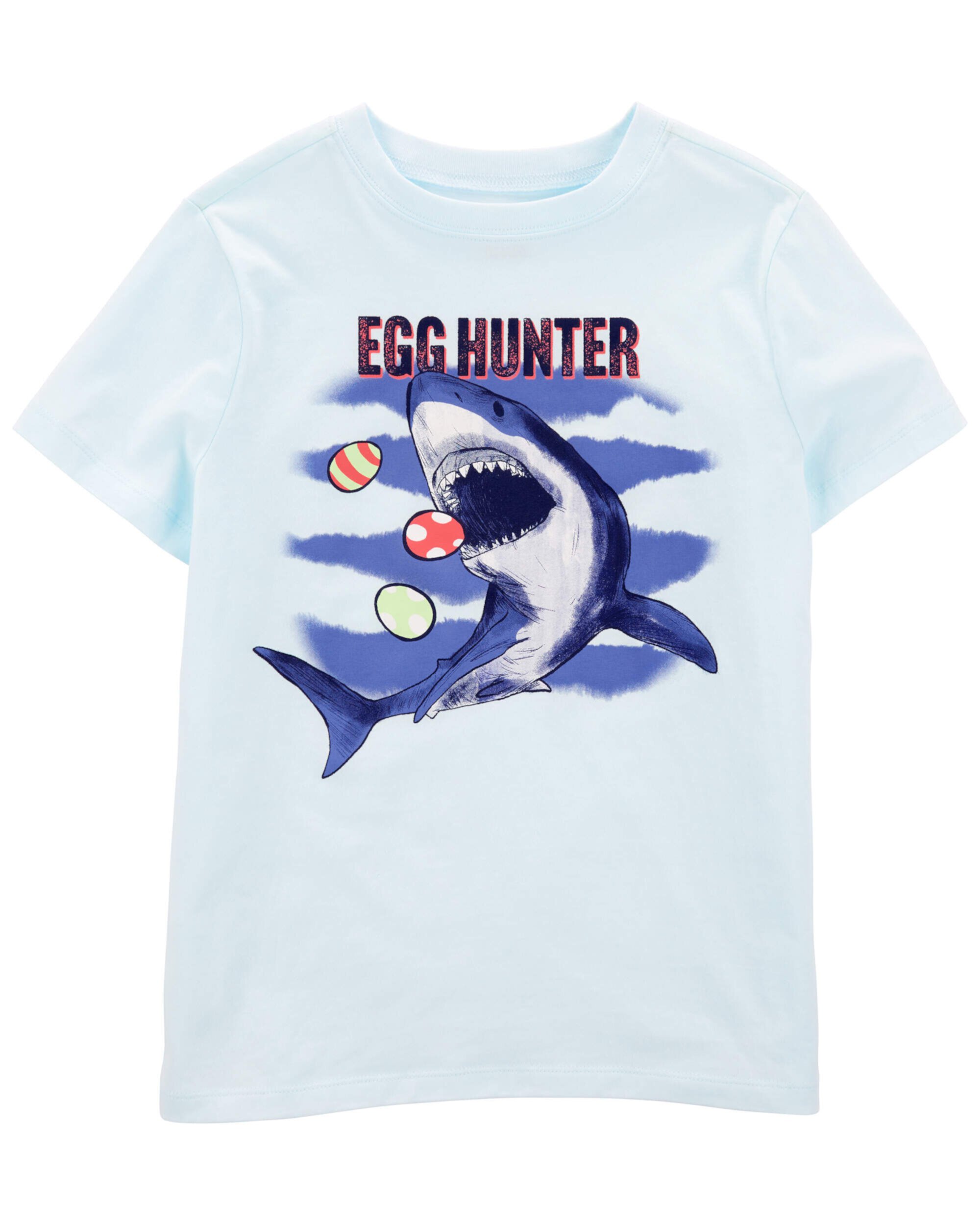 Футболка Kid Egg Hunter с рисунком акулы Carter's