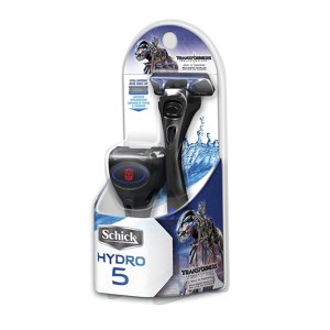 Schick Hydro 5 Limited Edition"Transformers: The Last Knight" Razor For Men with Unique Travel Cap and 1 Refill, Optimus Prime Razor Pack While Supplies Last Schick