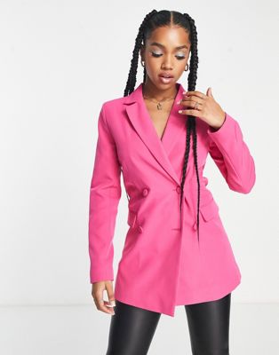 Розовый двубортный пиджак для папы Miss Selfridge Miss Selfridge