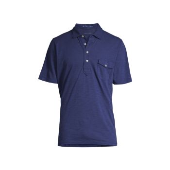 Graham Linen Polo Shirt B Draddy
