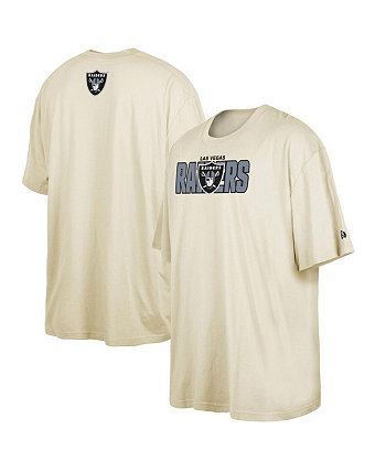 Мужская кремовая футболка Las Vegas Raiders 2023 NFL Draft Big and Tall New Era