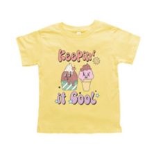 Keepin' It Cool Ice Cream Toddler Short Sleeve Graphic Tee The Juniper Shop