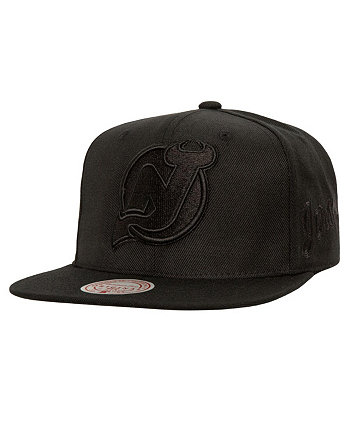 Мужская черная кепка Snapback с вышивкой New Jersey Devils Soul Strike, солнцезащитная, с высоким корпусом Mitchell & Ness