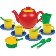 Safe and BPA-Free Play Tea Set for Children's Tea Parties and Fun Kidzlane