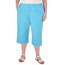 Plus Size Alfred Dunner Double Gauze Capri Pants Alfred Dunner