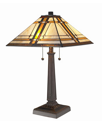 Настольная лампа Tiffany Style Mission Amora Lighting