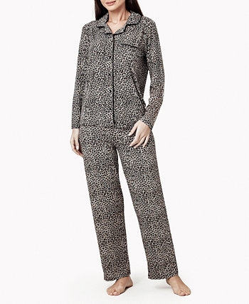 Женский ультрамягкий пижамный комплект Cat Love с длинными рукавами MOOD Pajamas