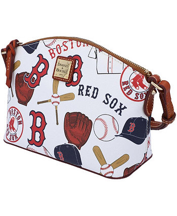 Женская сумка через плечо Boston Red Sox Gameday Suki с ремешком на запястье среднего размера Dooney & Bourke
