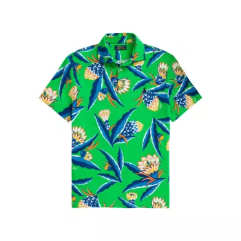 Мужская рубашка-поло с цветочным принтом Polo Ralph Lauren Polo Ralph Lauren