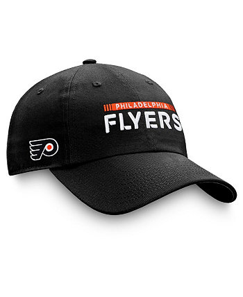 Мужская черная регулируемая кепка Philadelphia Flyers Authentic Pro Rink Fanatics